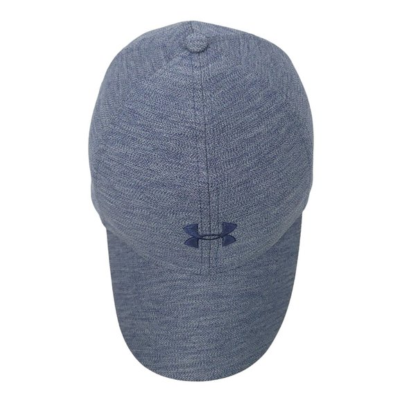 Under Armour Free Fit Tuck Strap Blue Cap Baseball Golf Running Tennis Hat - Picture 6 of 12